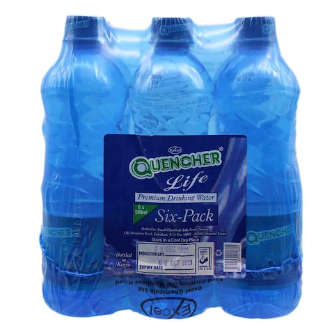 Quencher Life Premium Drinking Water 500ml x Pack of 6